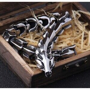 Vikings Serpent Dragon Bracelet Unisex Sz Sm 7 1/2” New